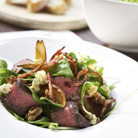 Fillet with rocket and pear salad image