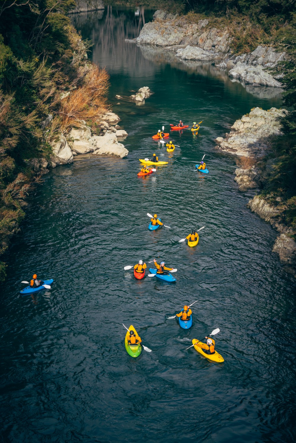 Kayaking on an Outward Bound course