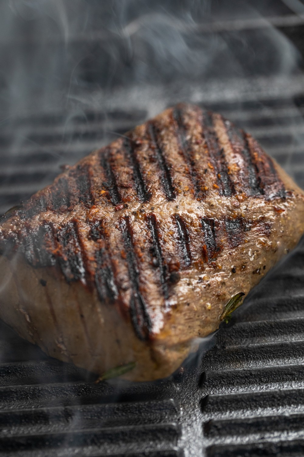 Venison fillet on the BBQ